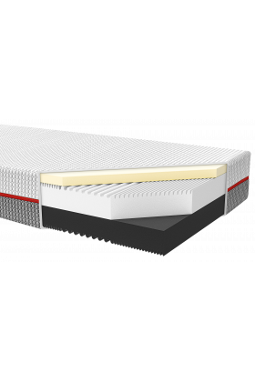 Matratze 90x200 cm thermoelastischer Schaum H2 komfortable Stütze